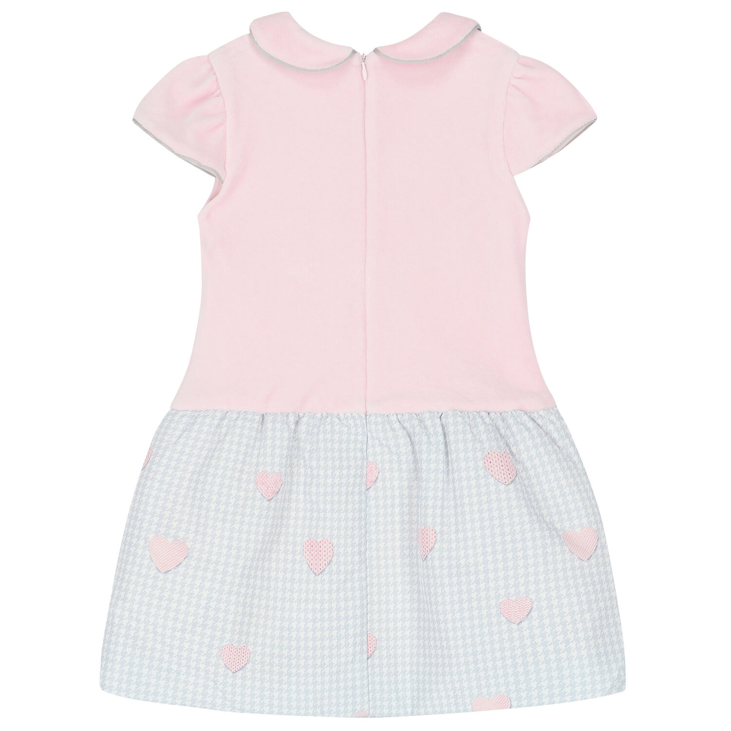 Girls Pink & Grey Mouse Dress, 1, hi-res